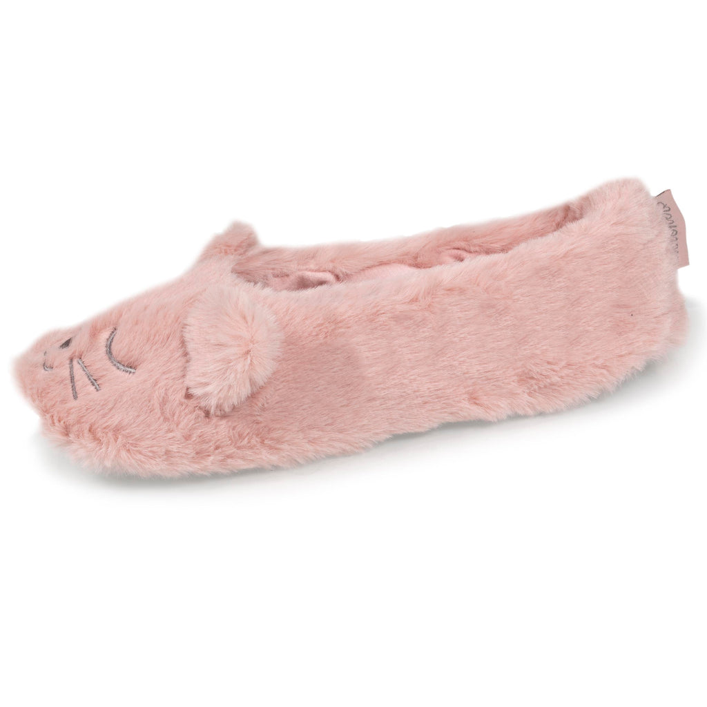 Chaussons ballerines Femme 3D Chat Rose