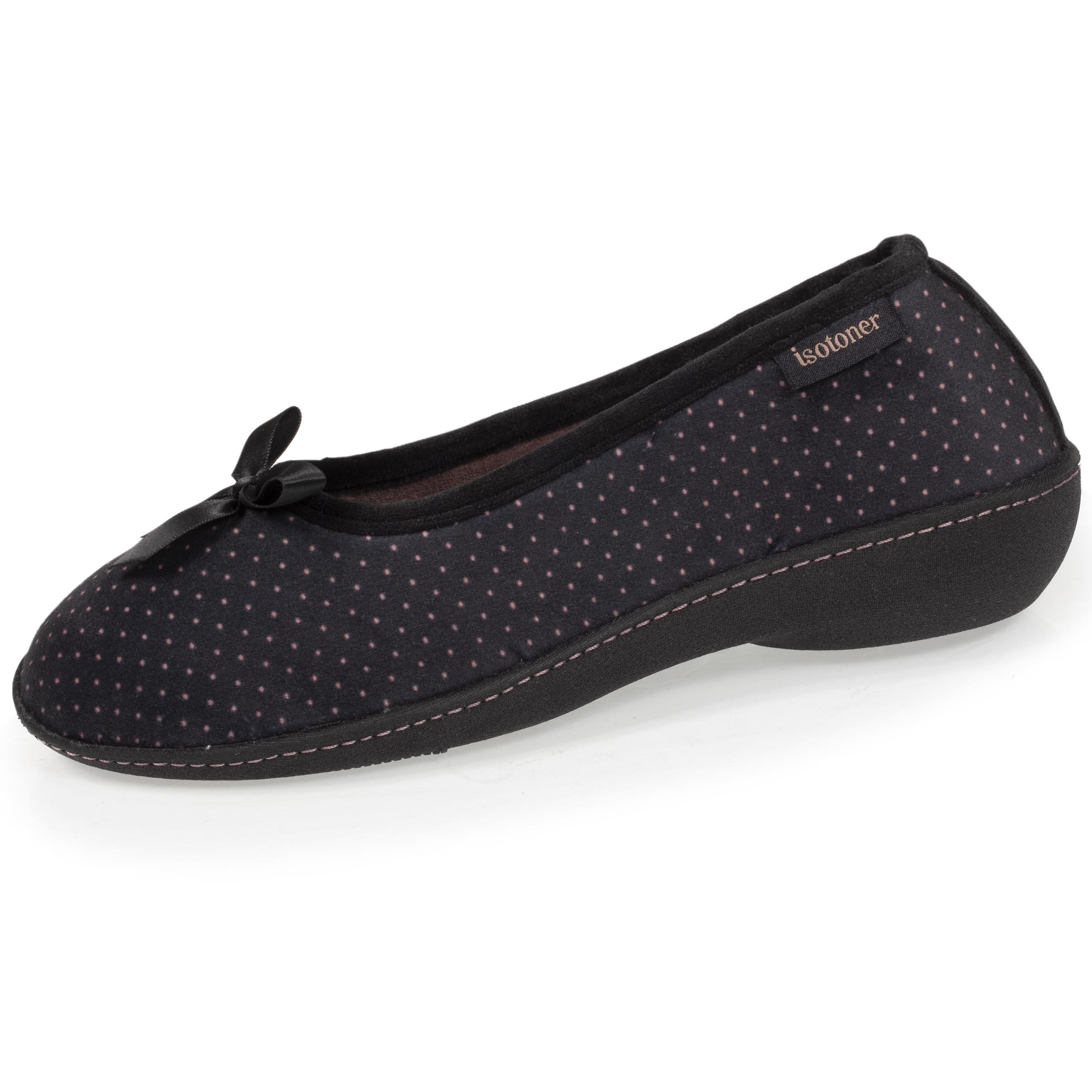 Isotoner Ballerines à talon de 4 cm, très confortables bleu femme Bleu - Chaussures Isotoner Ballerines à talon de 4 cm, très confortables bleu femme Bleu - Chaussures