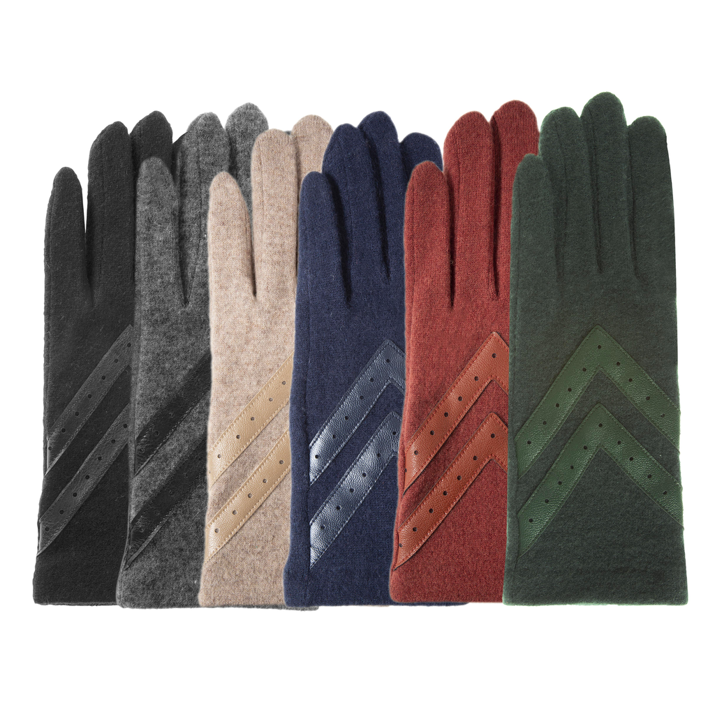 Gants Femme tactiles laine Noir