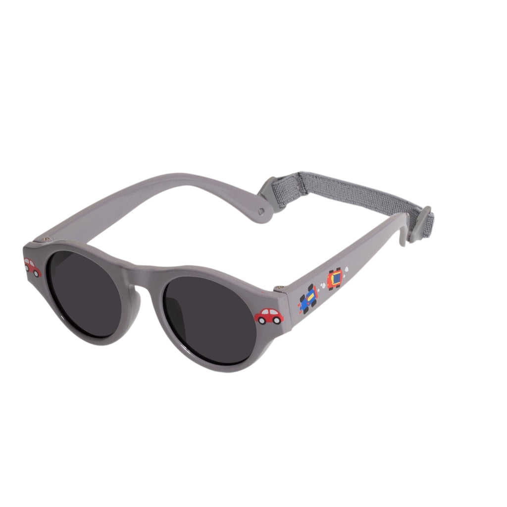Lunettes de soleil 2 3 ans Rondes Gris