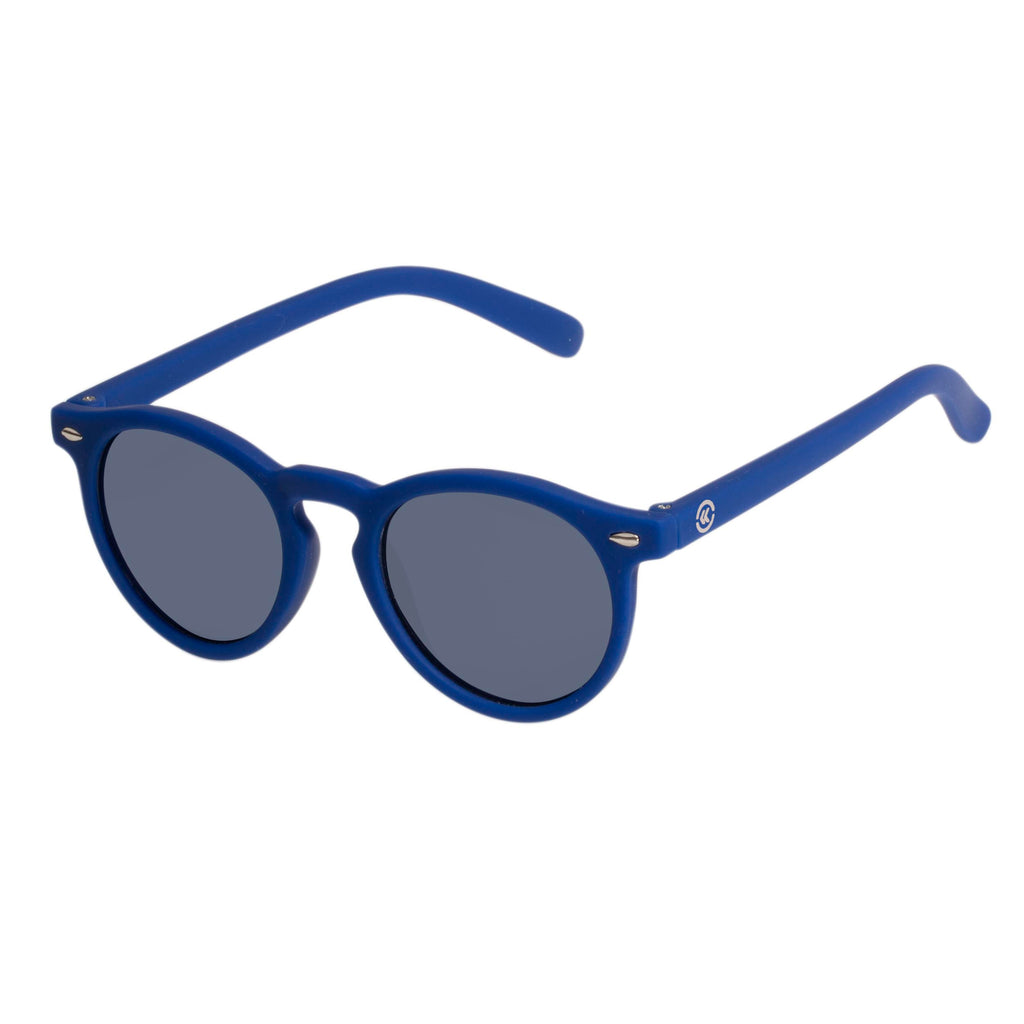 Lunettes sales rondes bleues