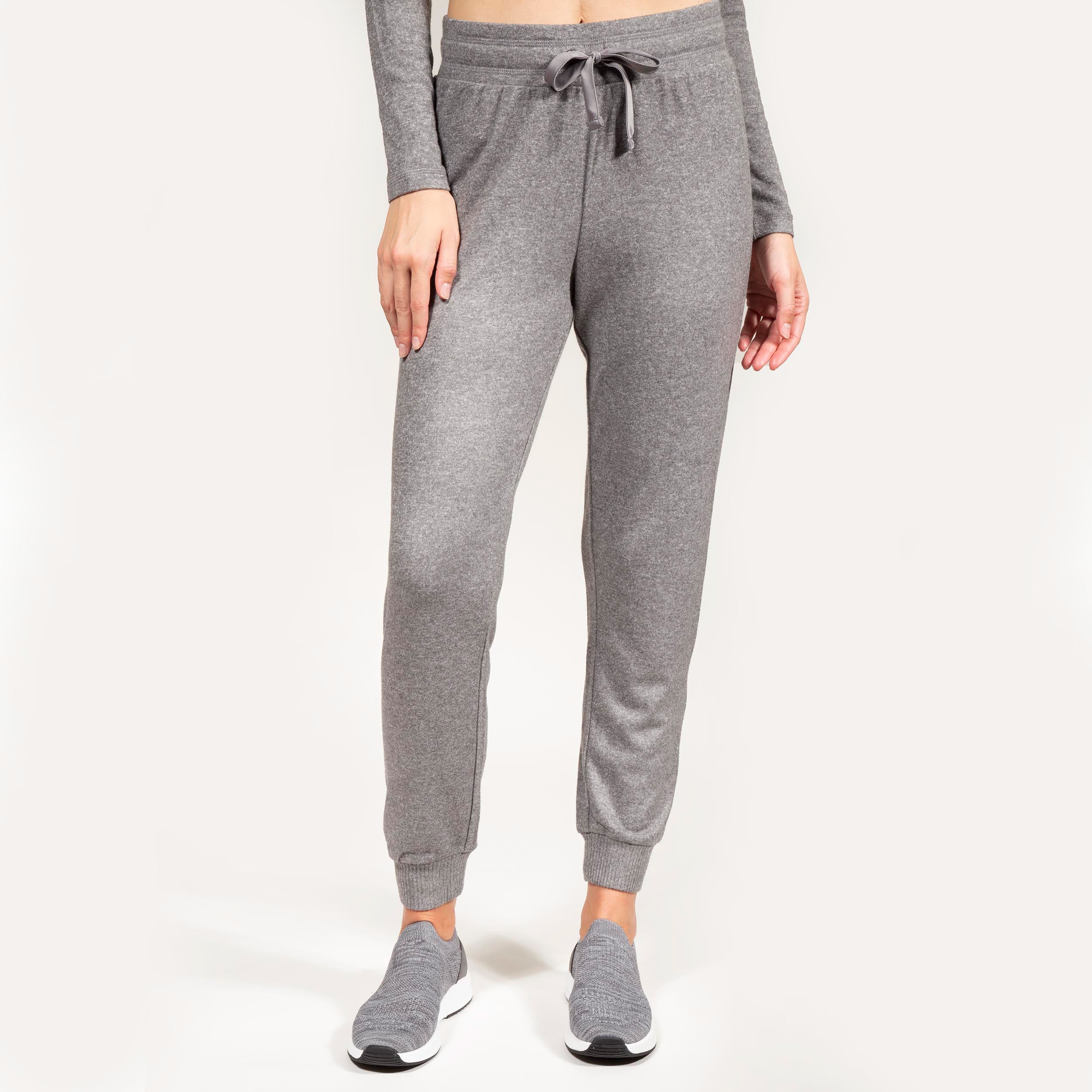 Pantalon jogger Femme Gris chiné Isotoner - Main Image