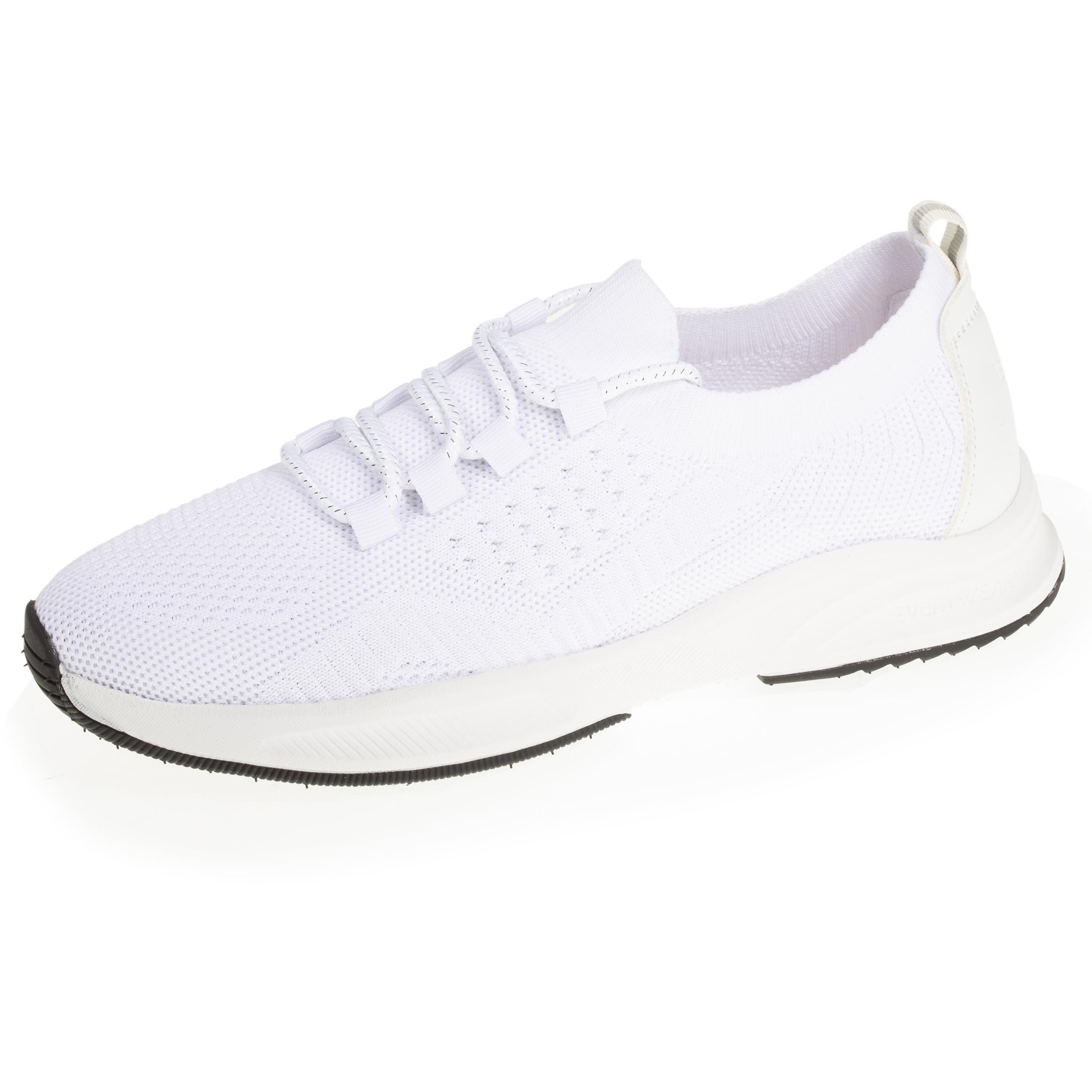 Baskets Confort Femme slip-on à lacets Blanc Isotoner