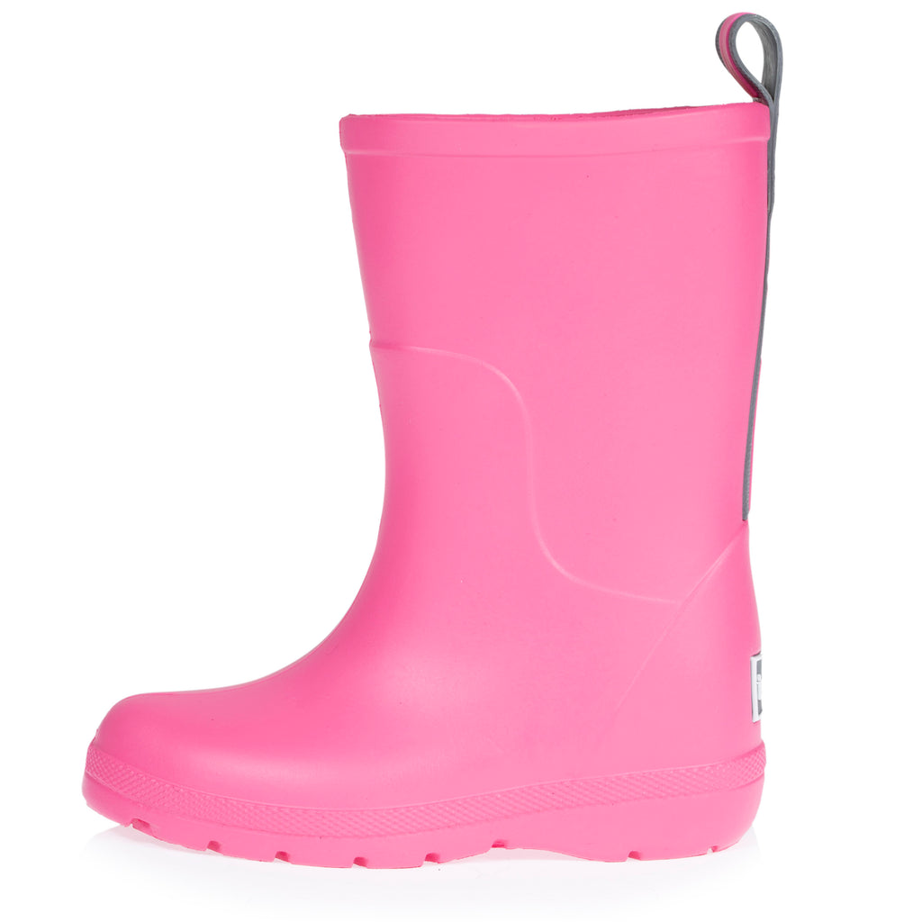 Bottes de pluie fourrées en caoutchouc enfant - rose, Chaussures