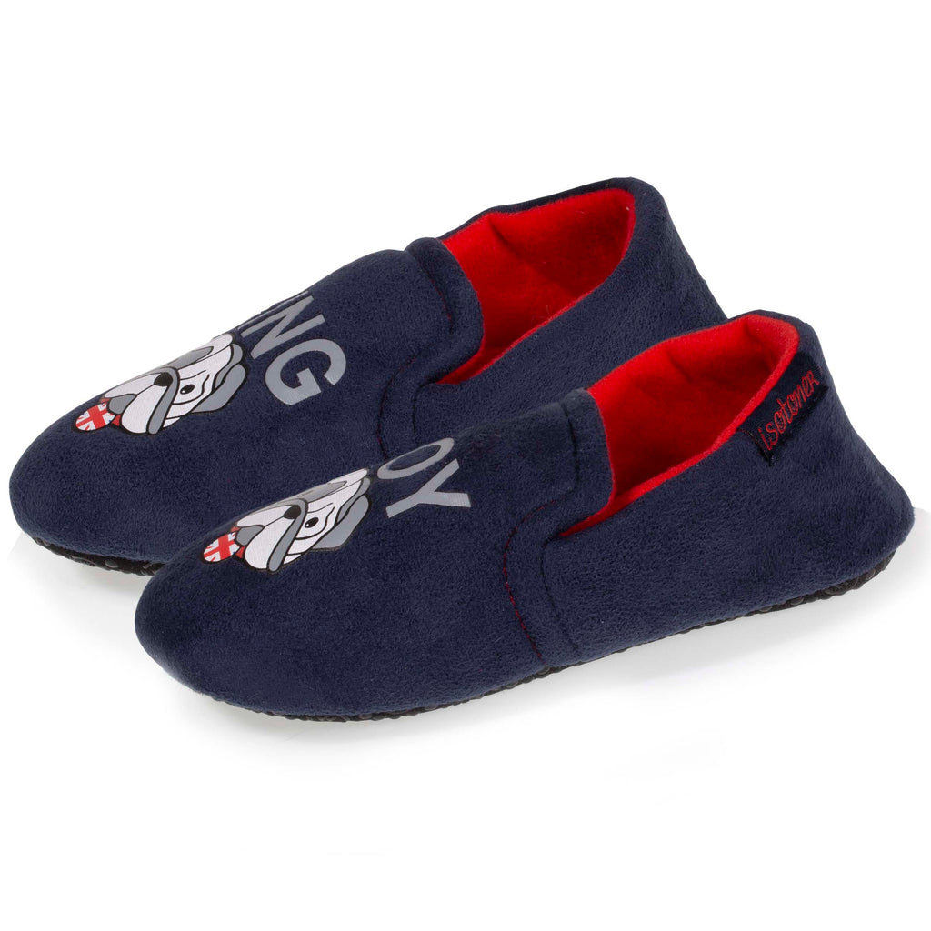 Chaussons extra-light Enfant chien Marine –