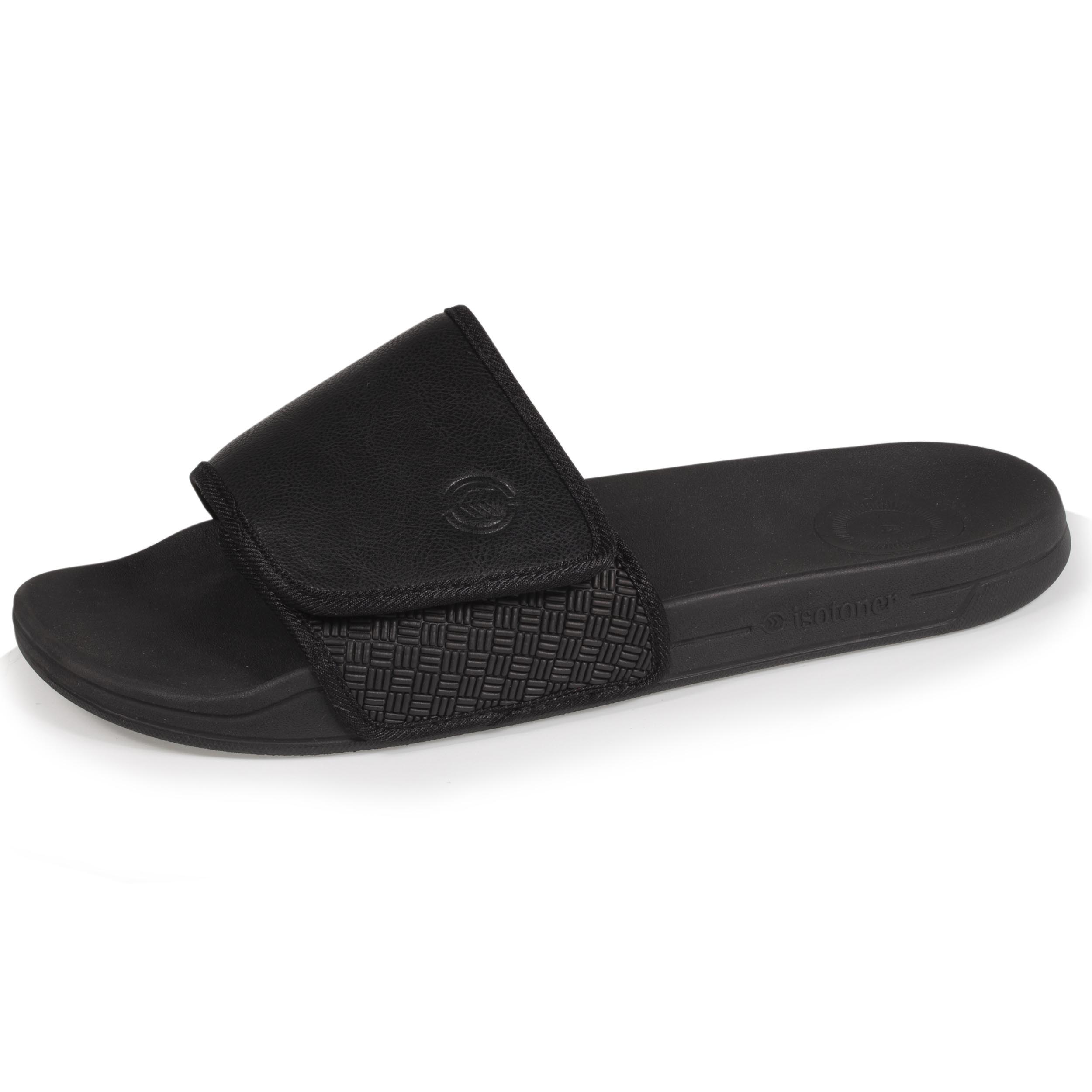 Mules Claquettes Homme Scratch Noir Isotoner mules-claquettes-homme-scratch-noir-isotoner