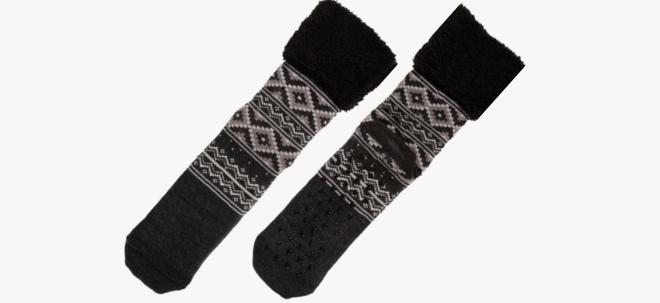 Chaussettes D'intérieur Isotoner Homme - Ultra Douces, Picots Antidérapants, Intérieur Fourré