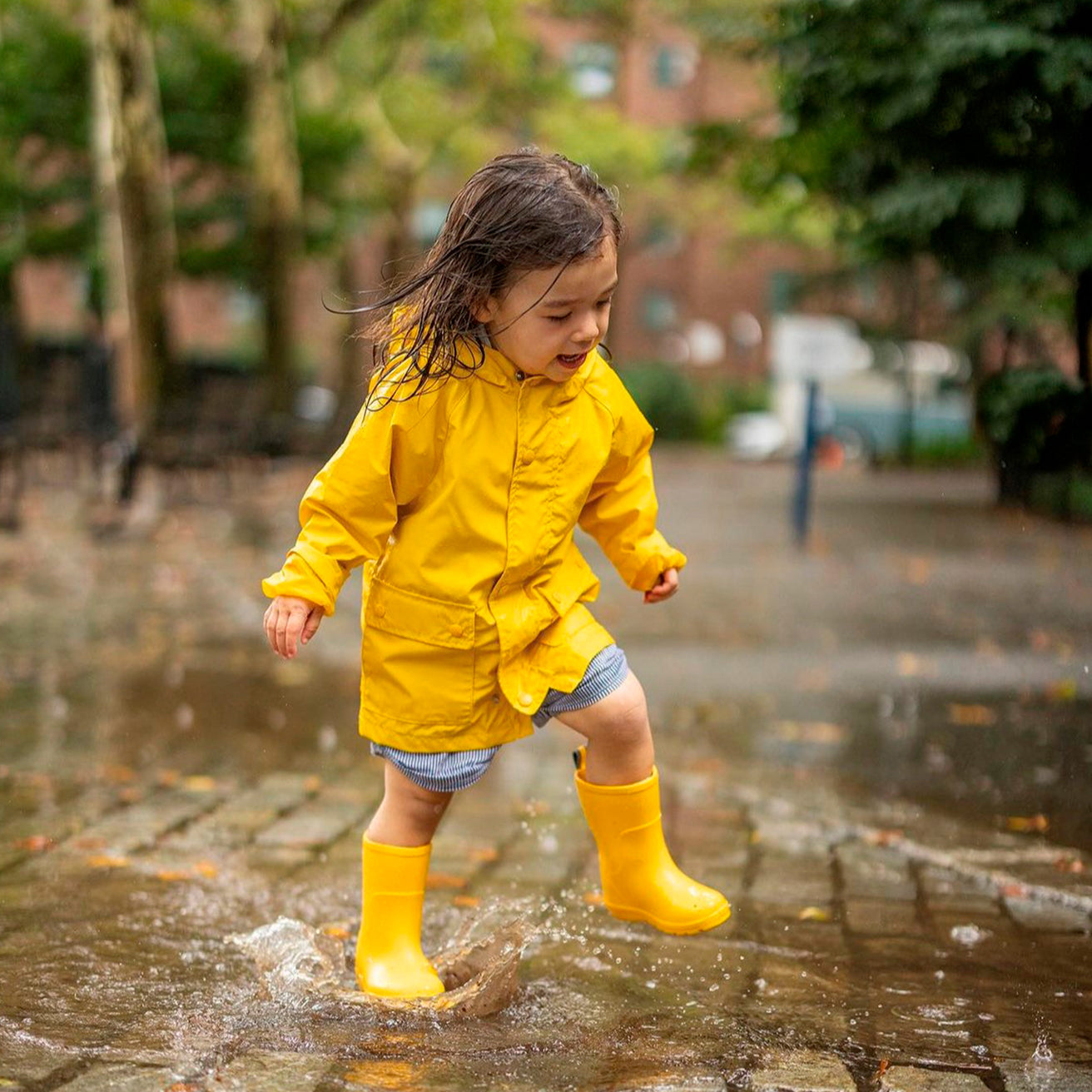Bottes de pluie Hautes Enfant 23-30 Jaune