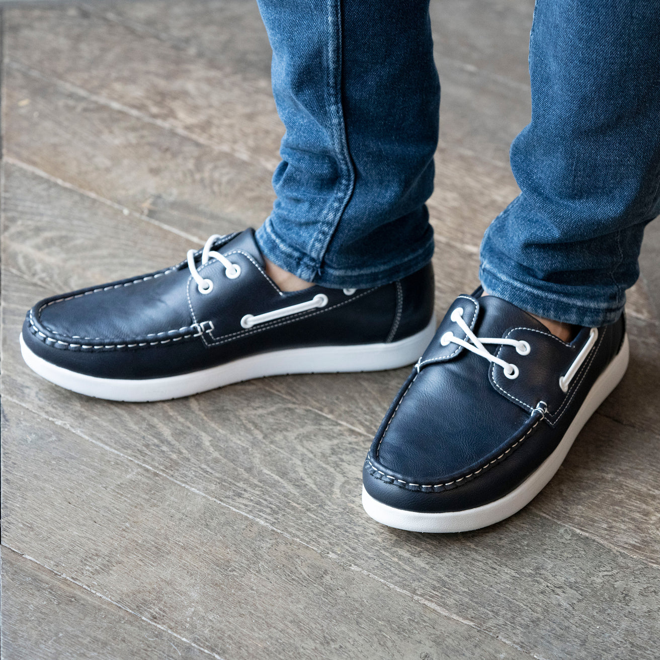 Mocassins Homme bateau Marine