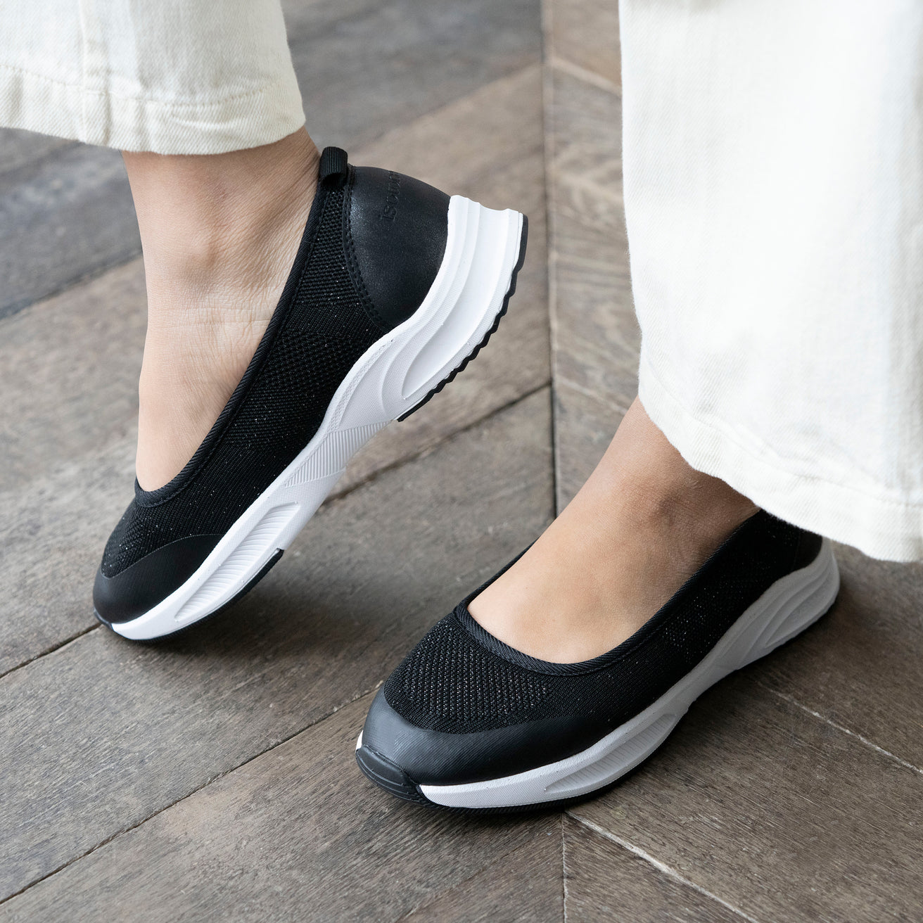 Ballerines Femme confort sport Noir