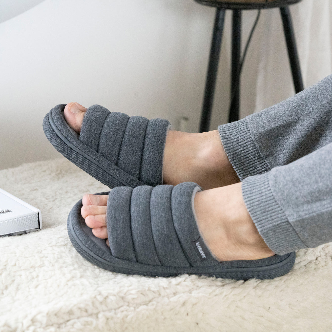 Chaussons sandales Homme Xtra BLOUP Gris chiné