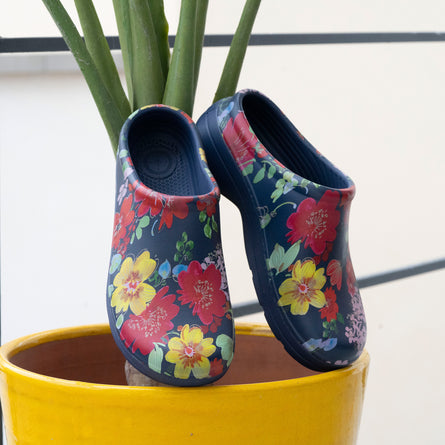 Sabots de jardin Femme Fleur Marine - Isotoner