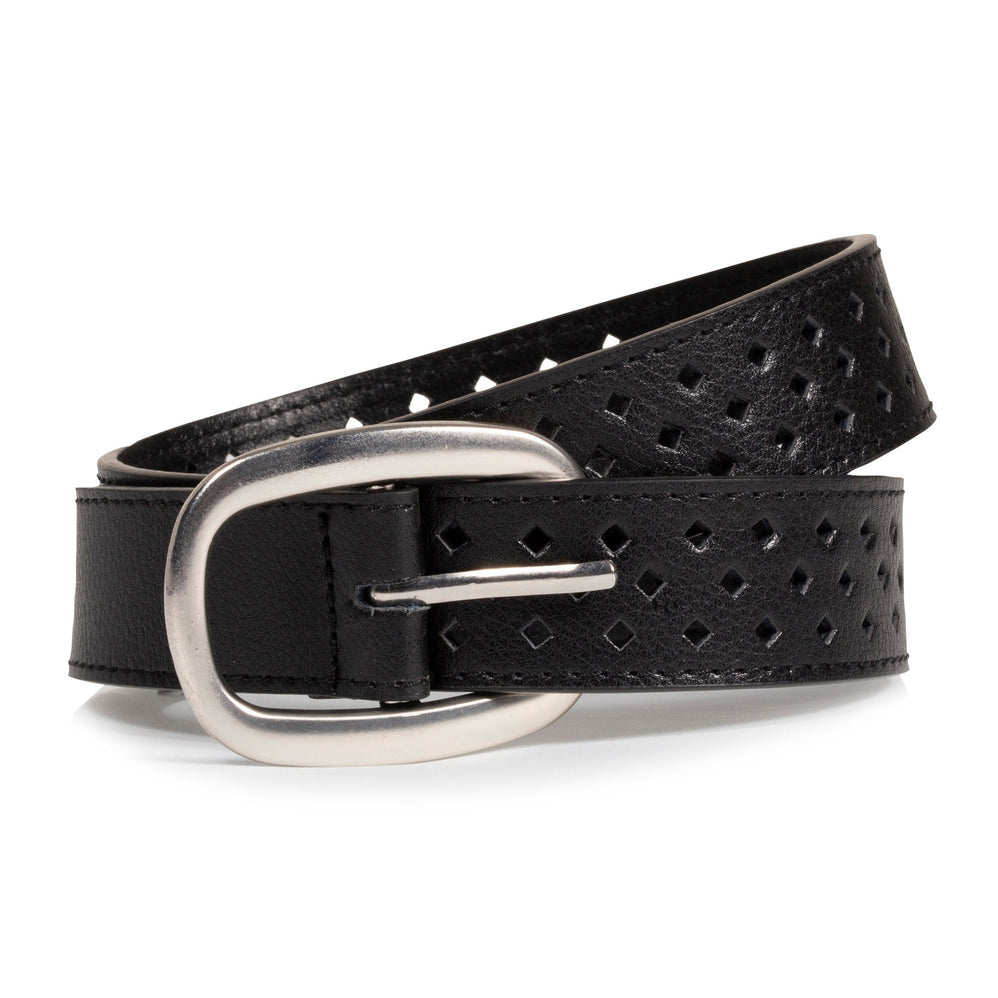 Ceinture Femme ajourée Noir - Isotoner