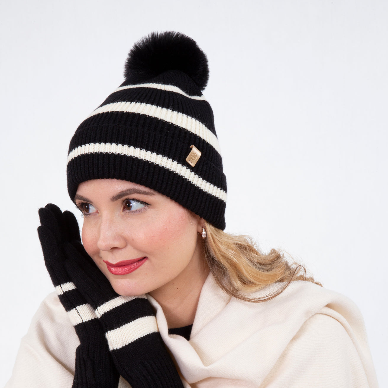 Bonnet Femme à rayures Soft Touch