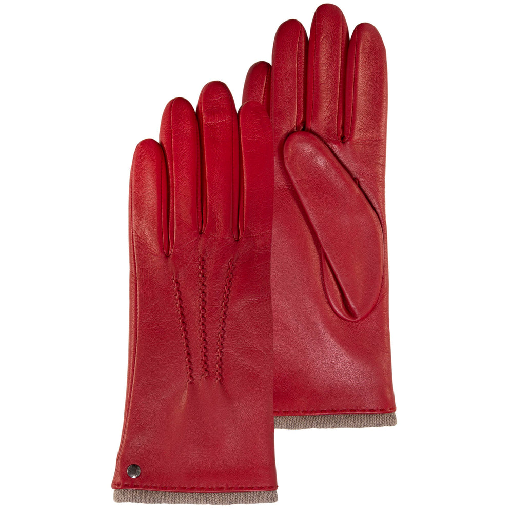 Gants Femme cuir chaud Coquelicot - Isotoner