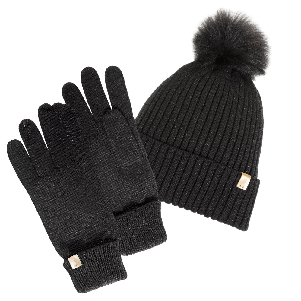 Gants Femme Maille recyclée Noir - Isotoner
