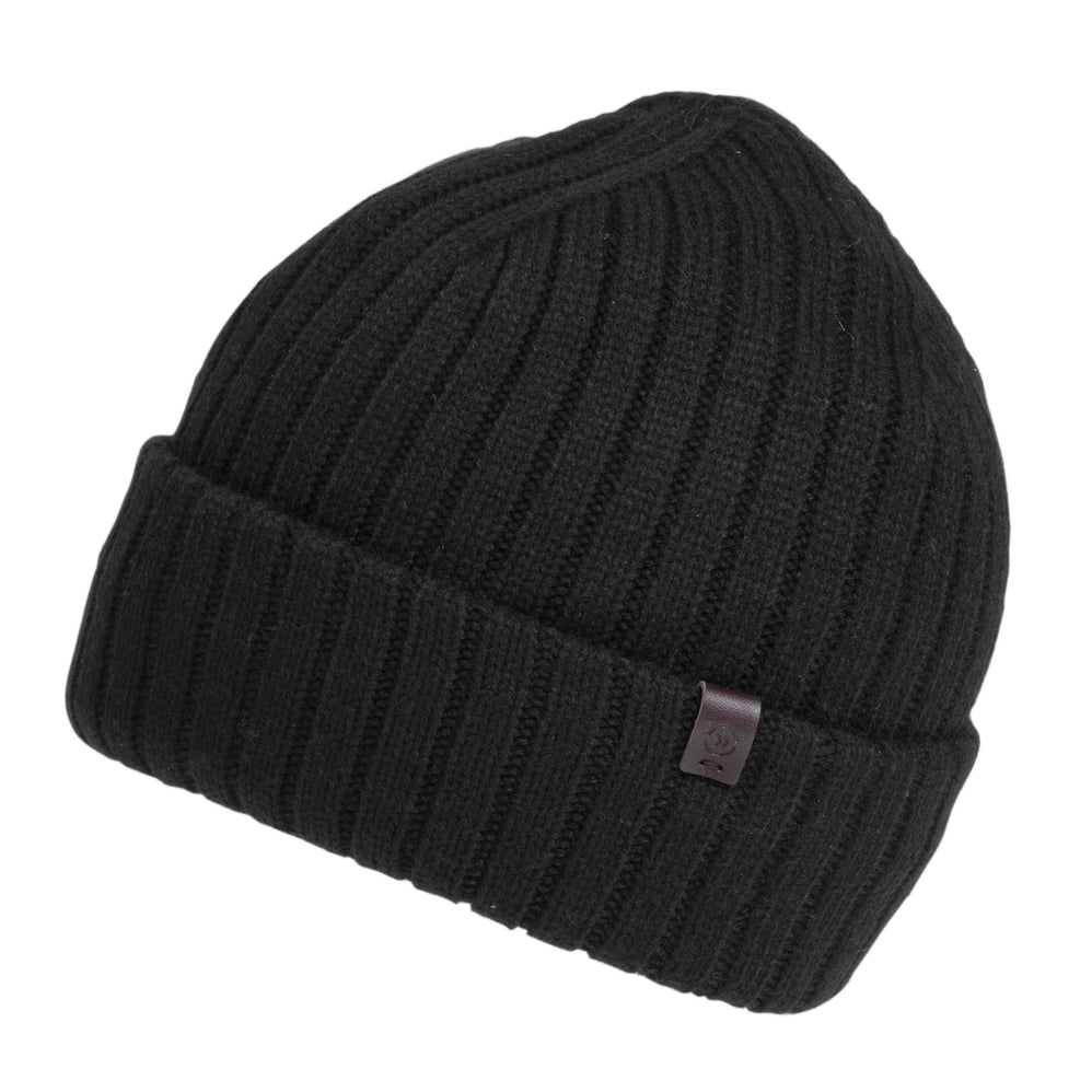 Bonnet Homme Maille Côtelée Noir - Isotoner