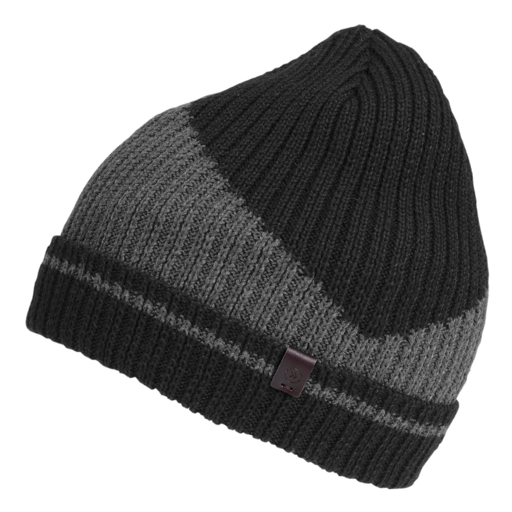 Bonnet Homme maille recyclée Noir - Isotoner