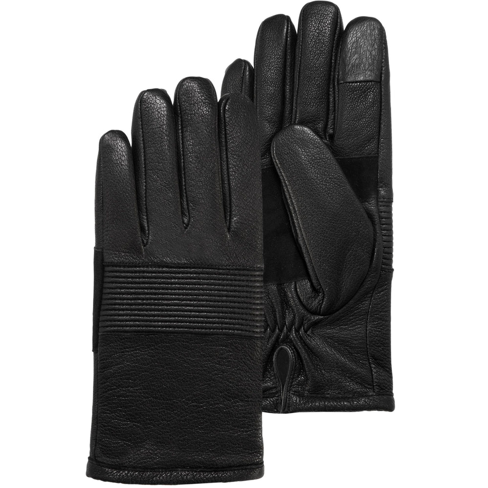 Gants Homme spécial vélo cuir chèvre Noir - Isotoner