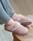 Chaussons mules talon Femme Blush