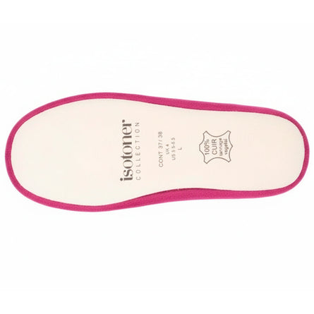 Chaussons ballerines Femme grand noeud Framboise - Isotoner