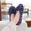 Chaussons ballerines Femme Rayures Bleues