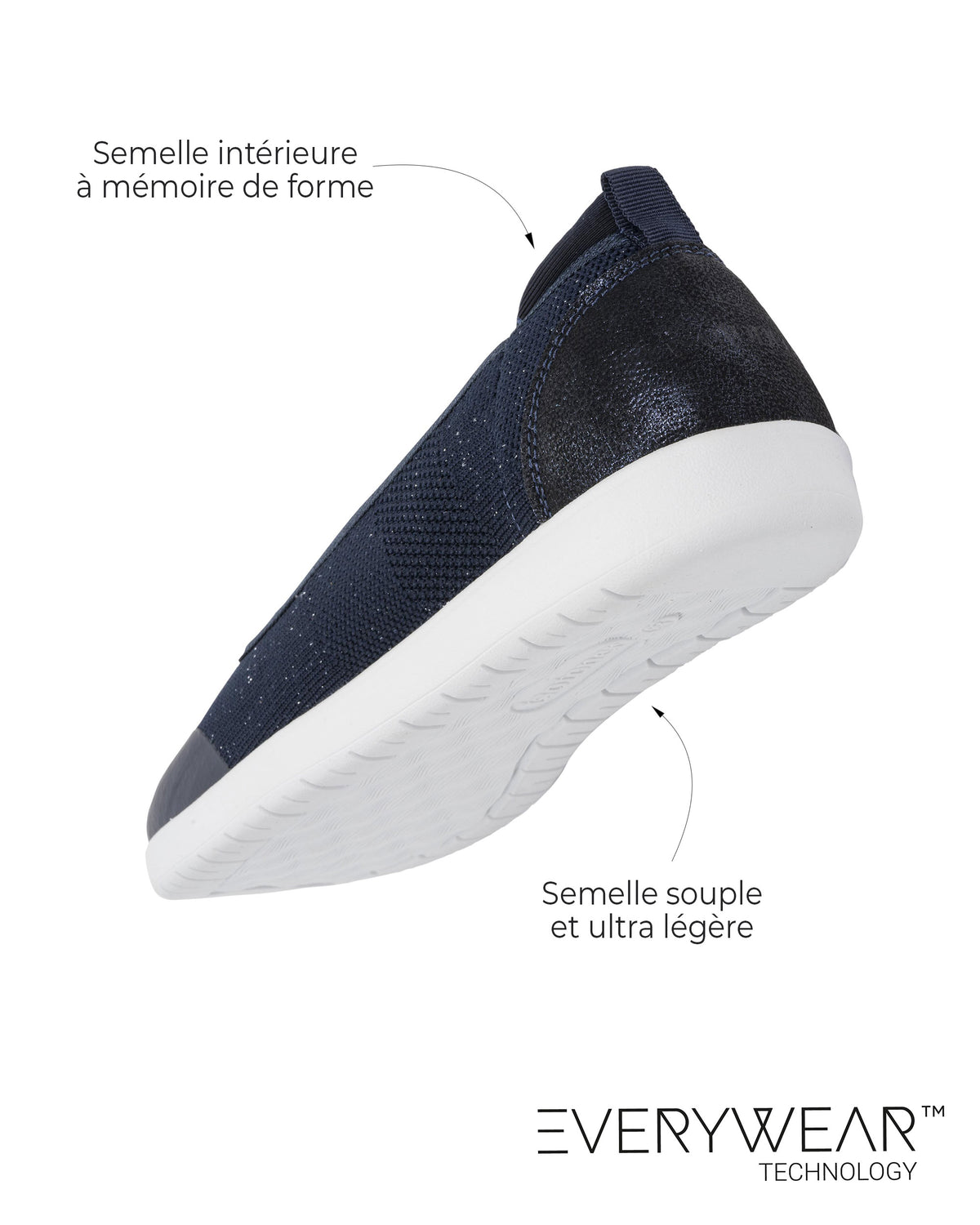 Ballerines Femme slip-on Blanc