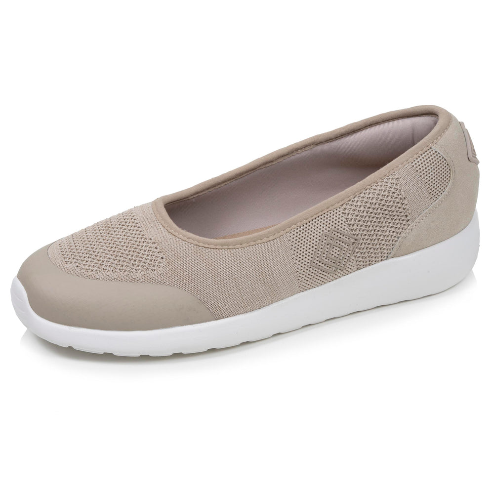 Ballerines Femme slip-on Beige chiné - Isotoner