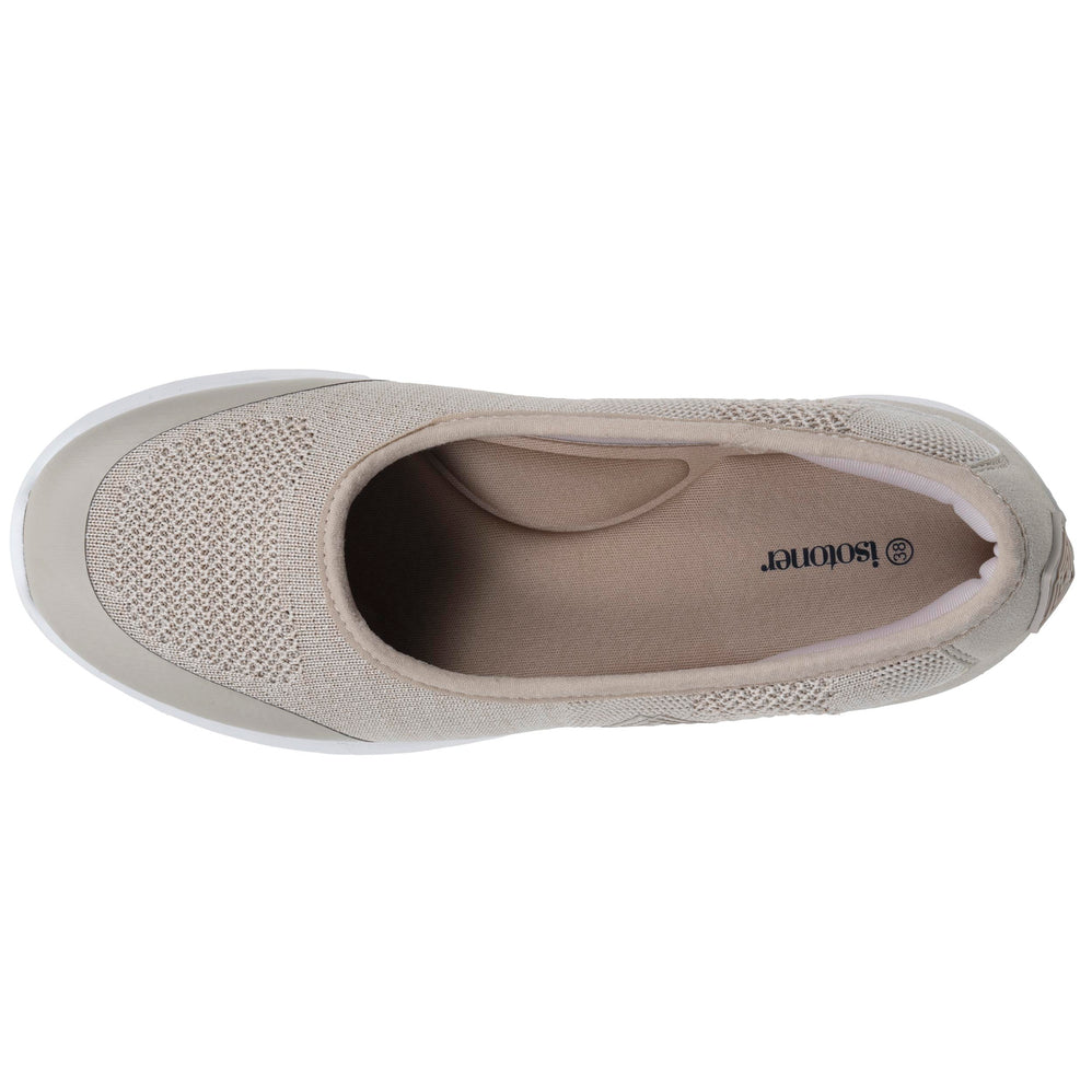 Ballerines Femme slip-on Beige chiné - Isotoner