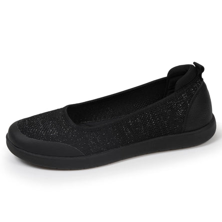 Ballerines Femme slip-on Lurex Noir - Isotoner