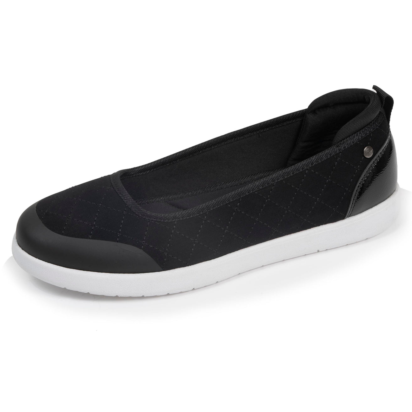 Ballerines Femme slip-on Noir Matelassé
