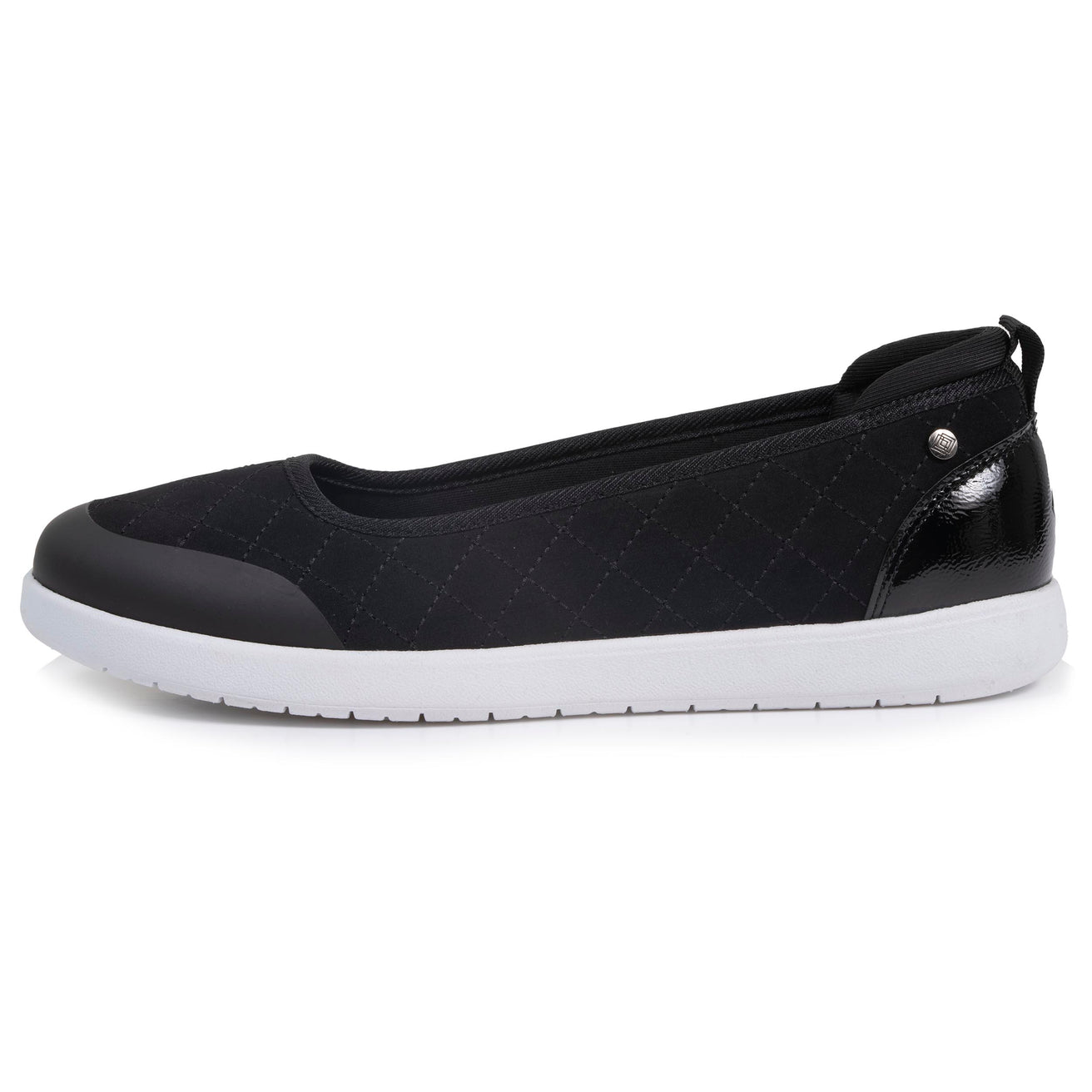 Ballerines Femme slip-on Noir Matelassé