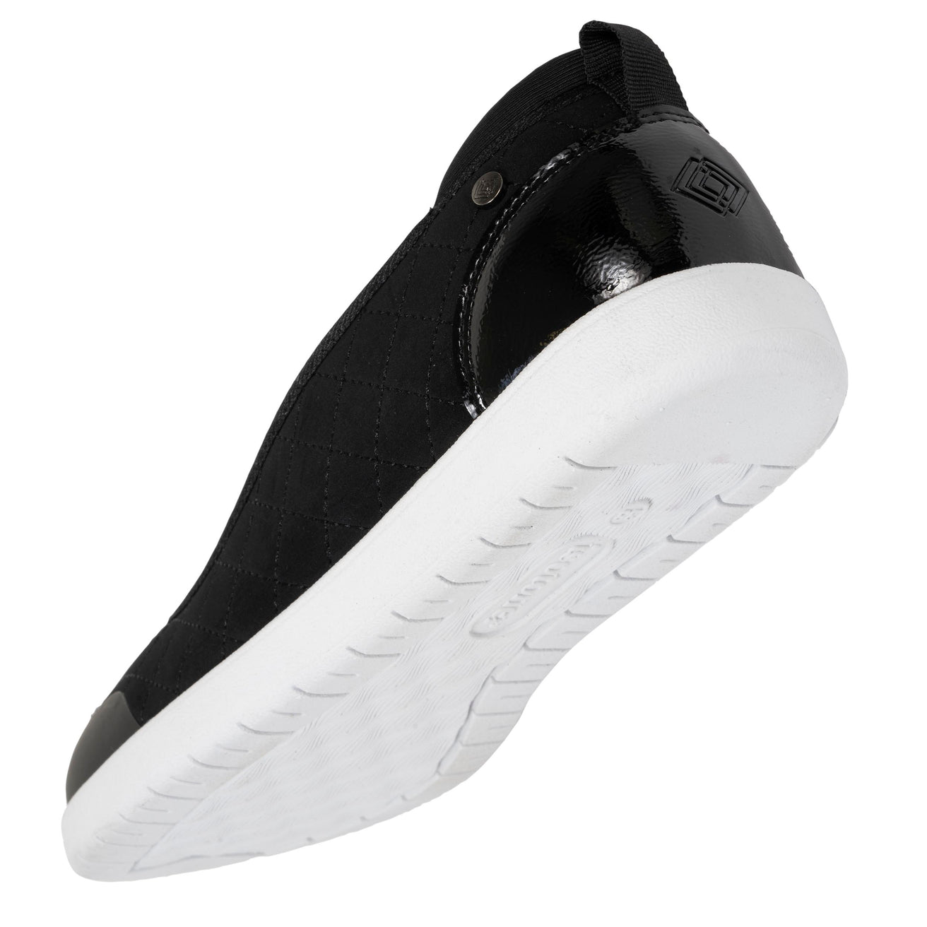 Ballerines Femme slip-on Noir Matelassé