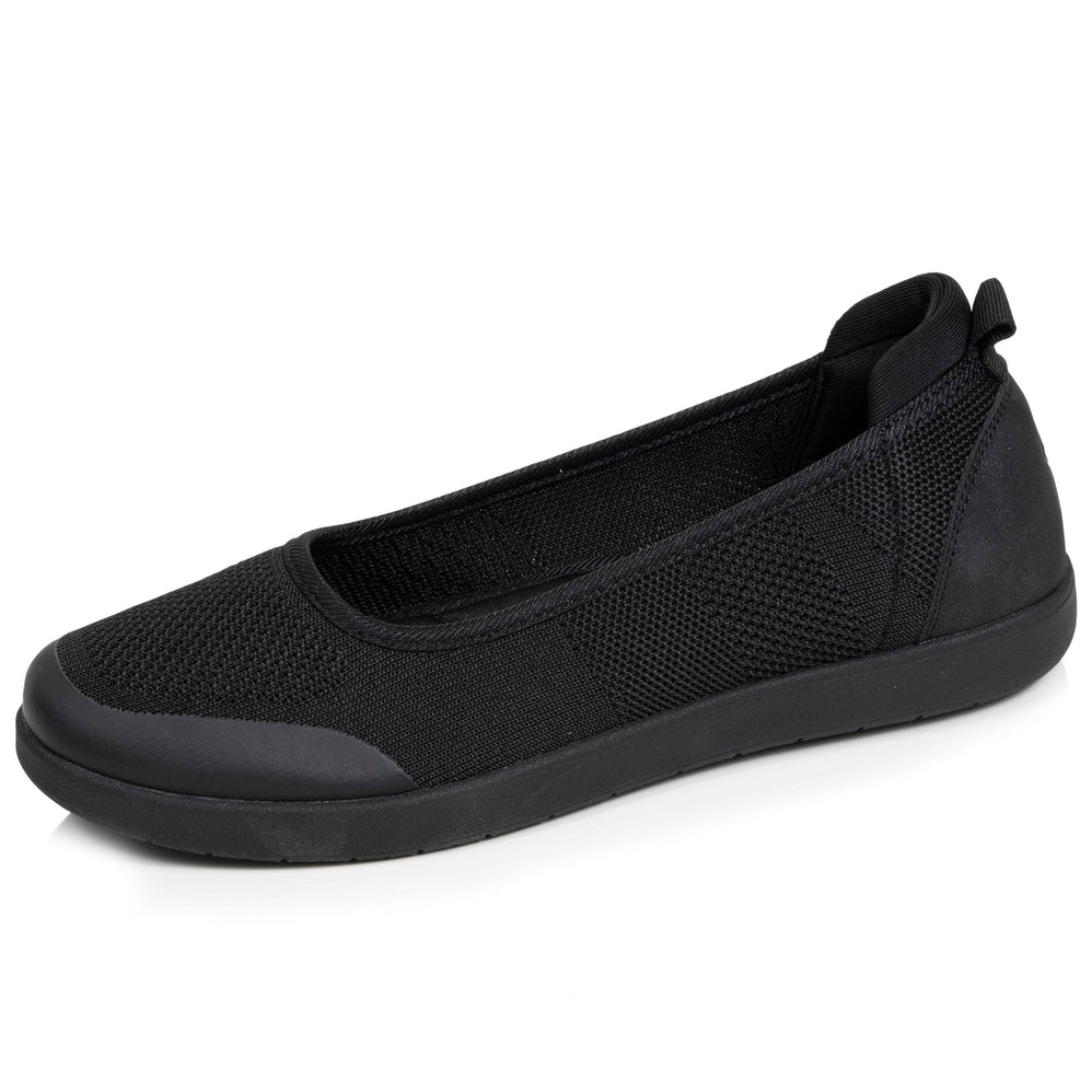 Ballerines Femme slip on Noir Perforé - Isotoner