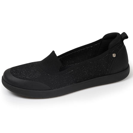 Ballerines Femme slip on confort Noir Lurex - Isotoner