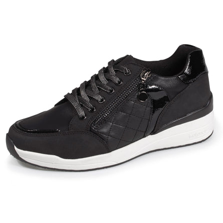 Baskets Femme CONFORT PLUS talon zippées Noir - Isotoner