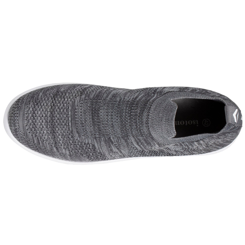 Baskets Confort Homme slip-on sport Gris - Isotoner
