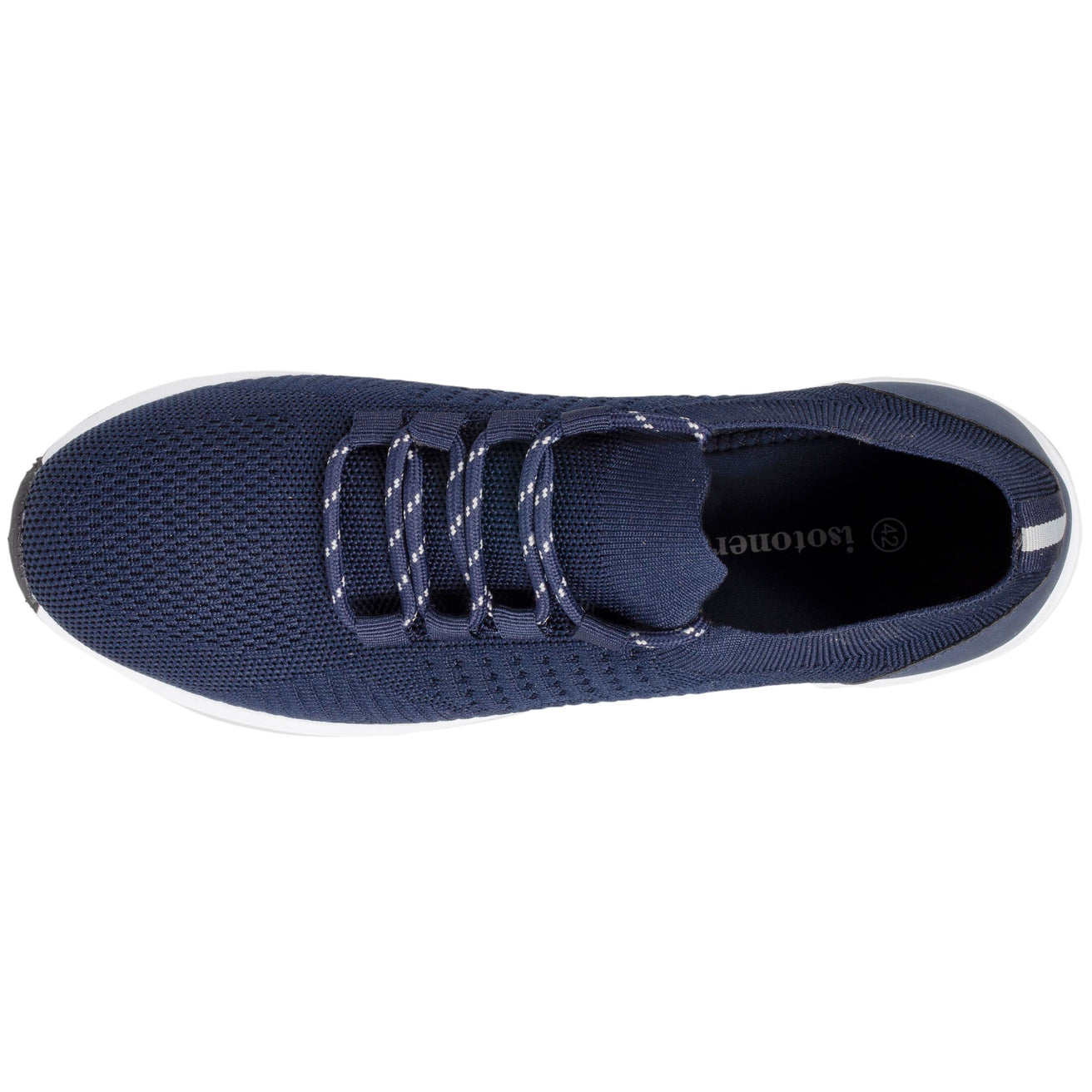 Baskets Confort Homme slip-on lacets Marine Isotoner