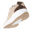 Baskets Femme Confort Beige/Léopard