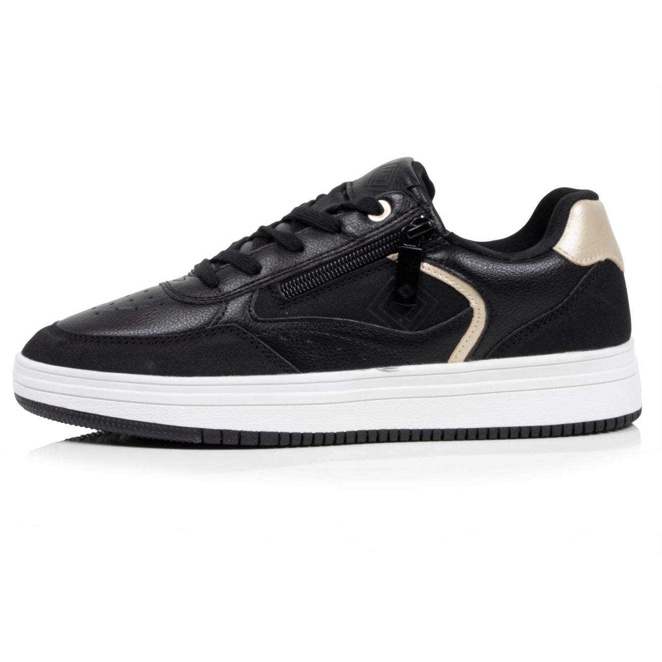 Baskets Femme détail zip Noir