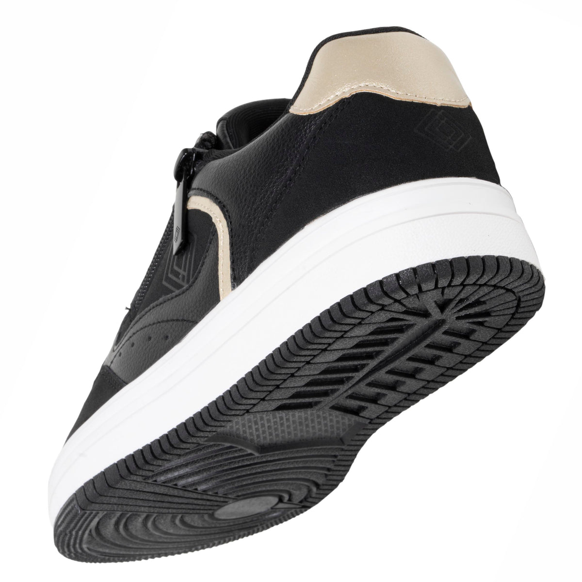 Baskets Femme détail zip Noir