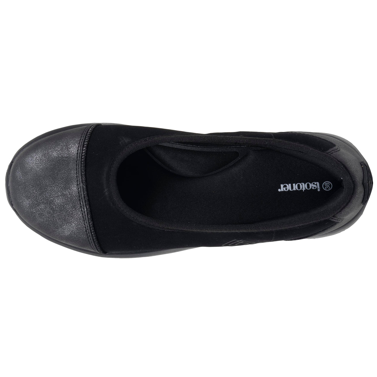 Ballerines Femme slip-on Noir/Gris