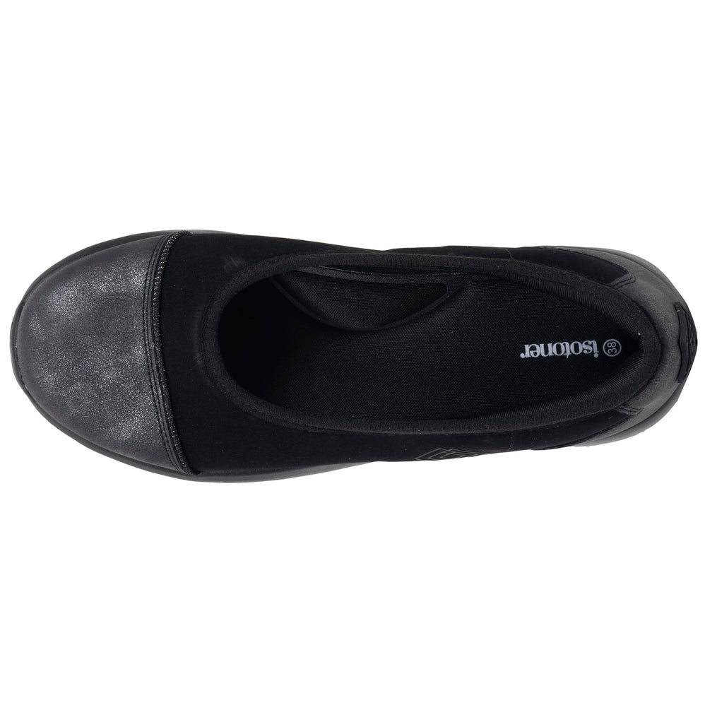 Ballerines Femme slip-on Noir/Gris - Isotoner