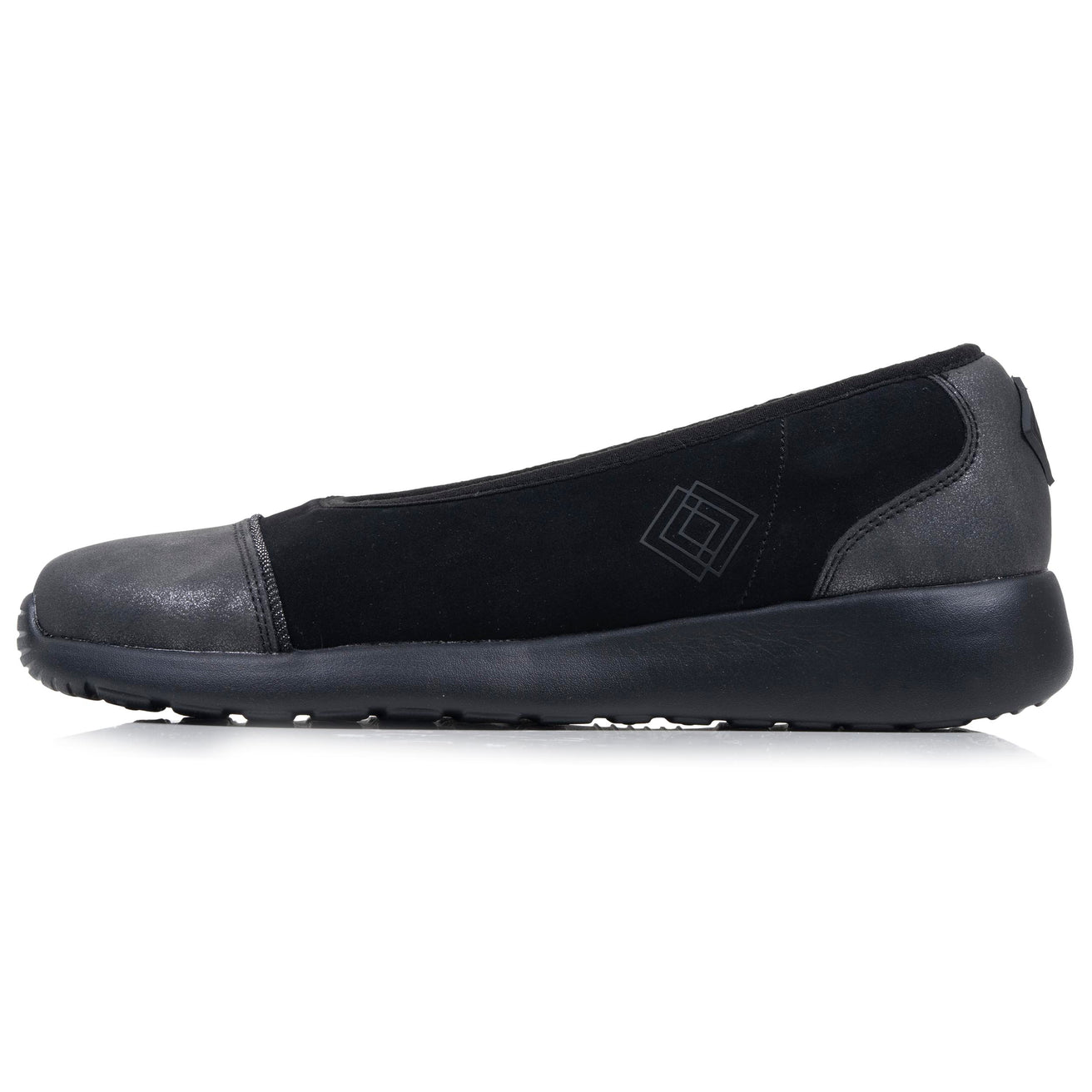 Ballerines Femme slip-on Noir/Gris