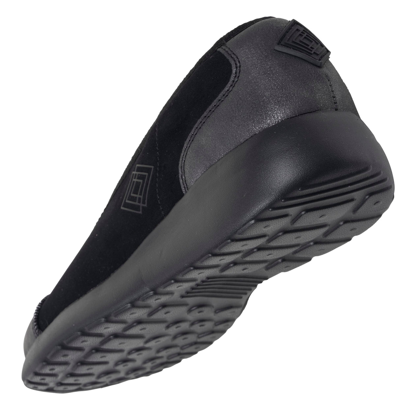 Ballerines Femme slip-on Noir/Gris