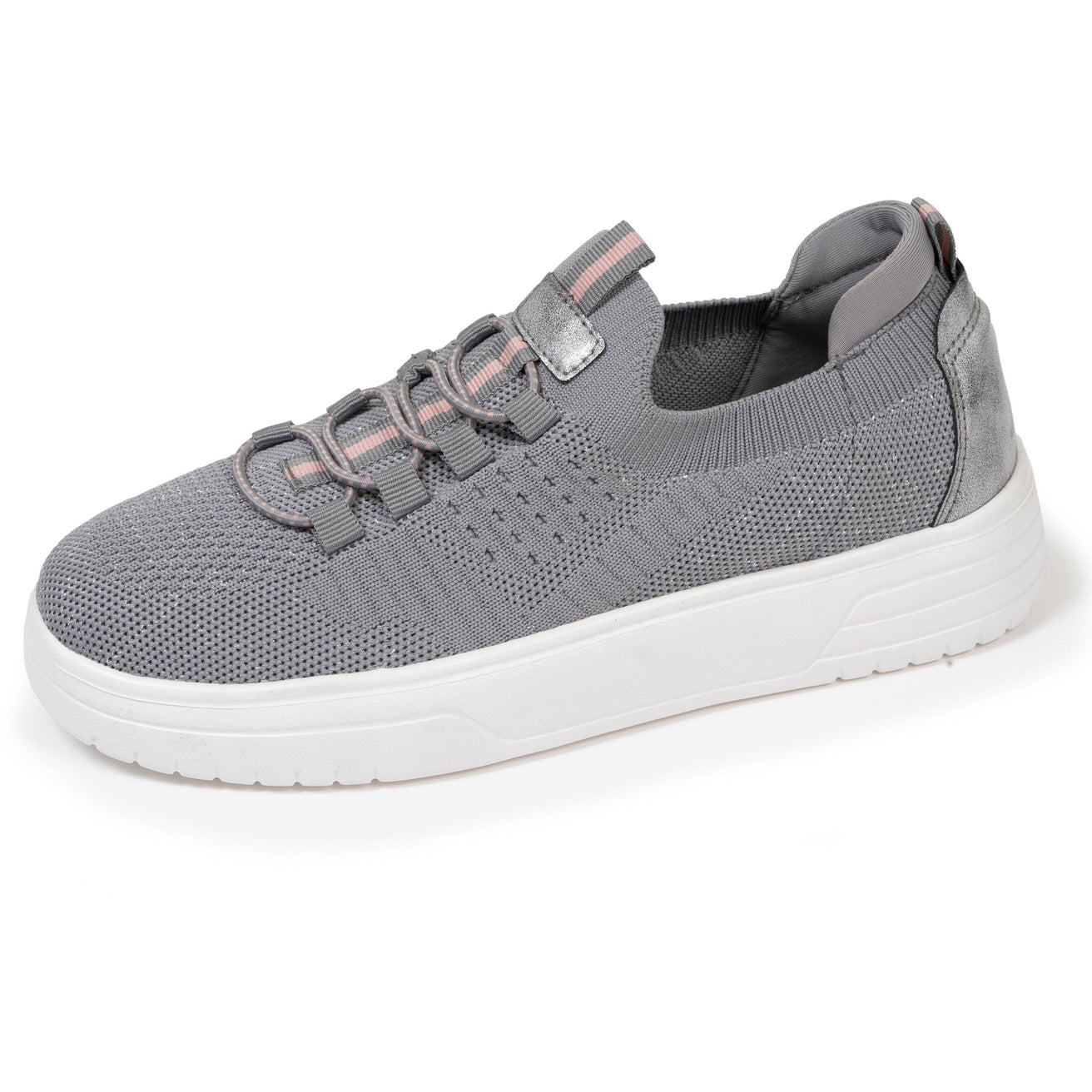 Baskets Femme slip-on talon plateforme Gris