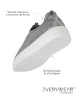 Baskets Femme slip-on talon plateforme Blanc