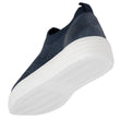 Baskets Femme slip-on talon plateforme Marine Lurex