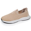 Baskets Femme slip-on sport Beige Lurex