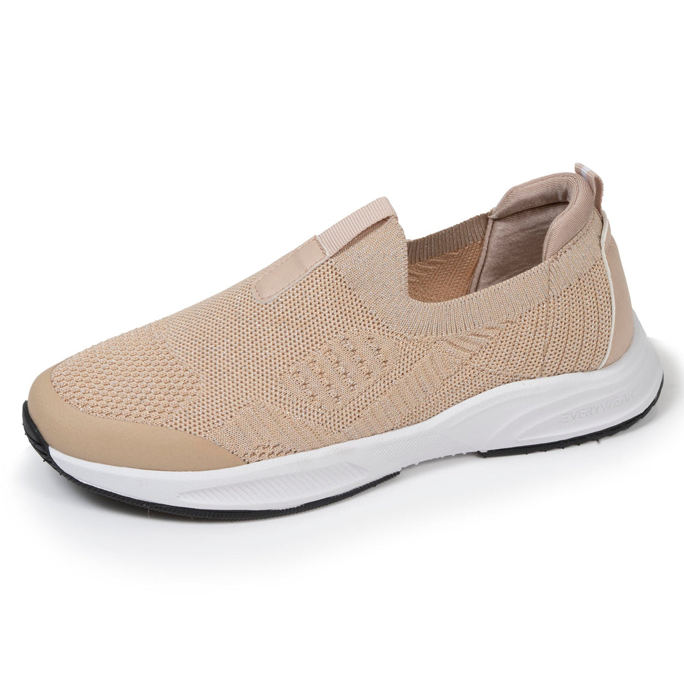 Baskets Femme slip-on sport Beige Lurex - Isotoner